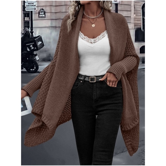 020 Cozy Waterfall Open Front Cardigan - Picture 5 of 5